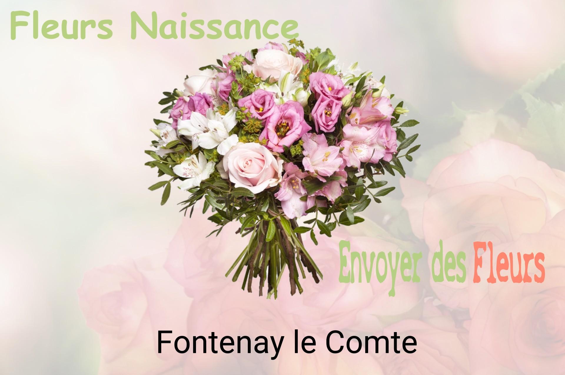 Bouquet de fleurs de naissance livré à Fontenay-le-Comte